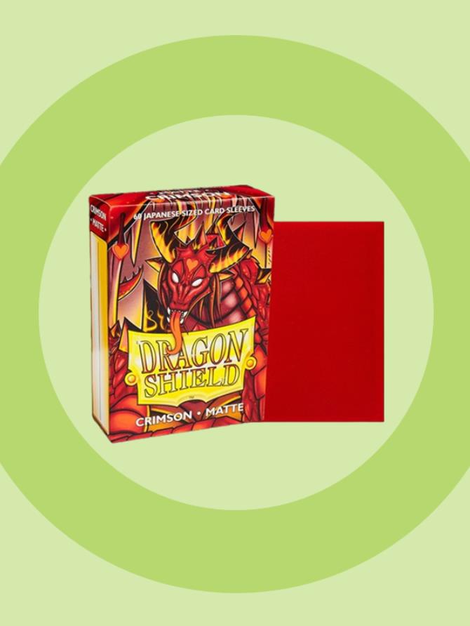 Sleeves: Dragon Shield - Japanese Size - Matte (x60)(Crimson)