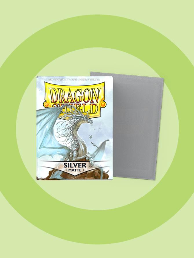 Sleeves: Dragon Shield - Standard - Matte (x100) (Silver)