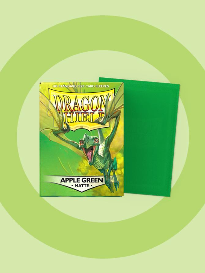 Sleeves: Dragon Shield - Standard - Matte (x100) (Apple Green)