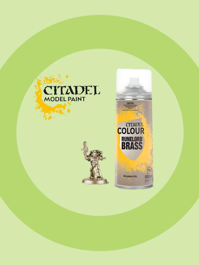 Citadel: Spray Primers Color: Runelord Brass