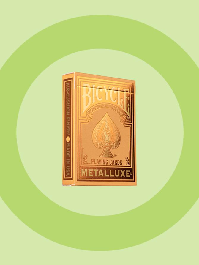 Playing Cards: Bicycle - Metalluxe Orange