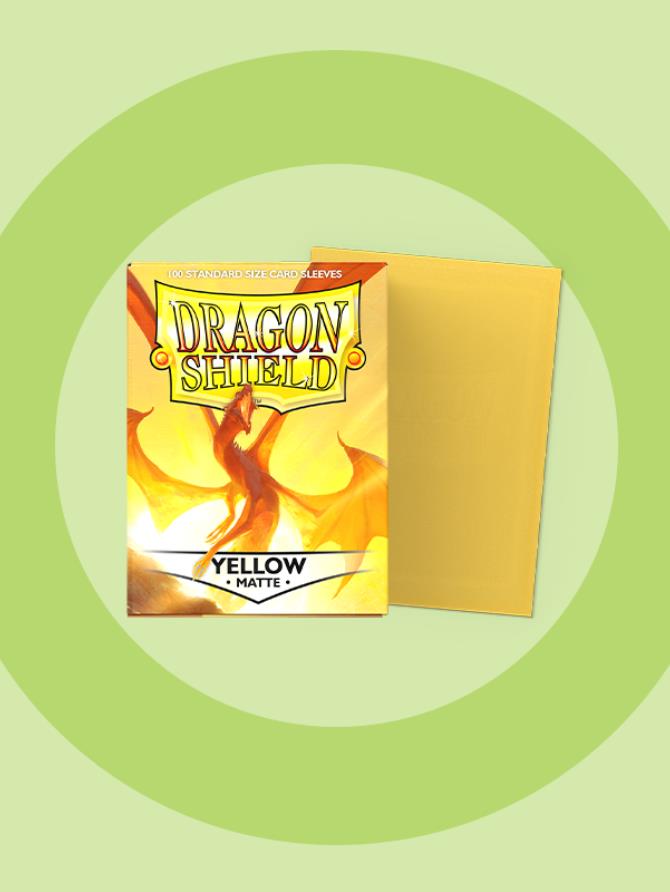 Sleeves: Dragon Shield - Standard - Matte (x100) - Yellow