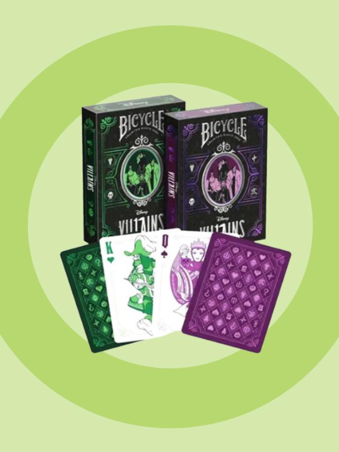 Playing Cards: Bicycle - Disney - Villains bundle Green and Purple