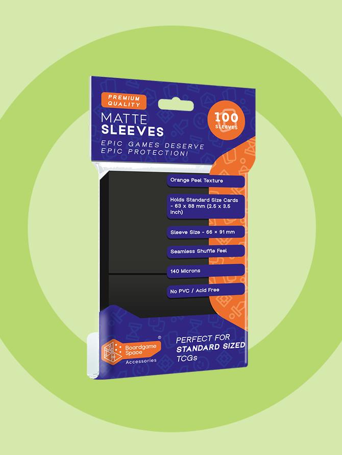 Sleeves: BGS - Matte (66 x 91mm) (x100) - Black