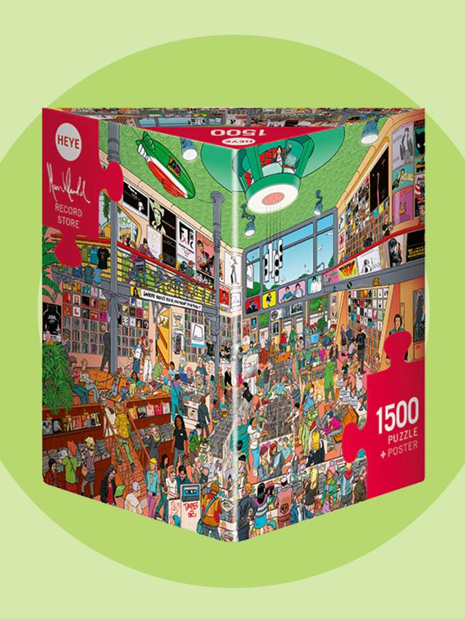 Jigsaw Puzzle: HEYE - Triangle: Herold, Record Store (1500 Pieces)