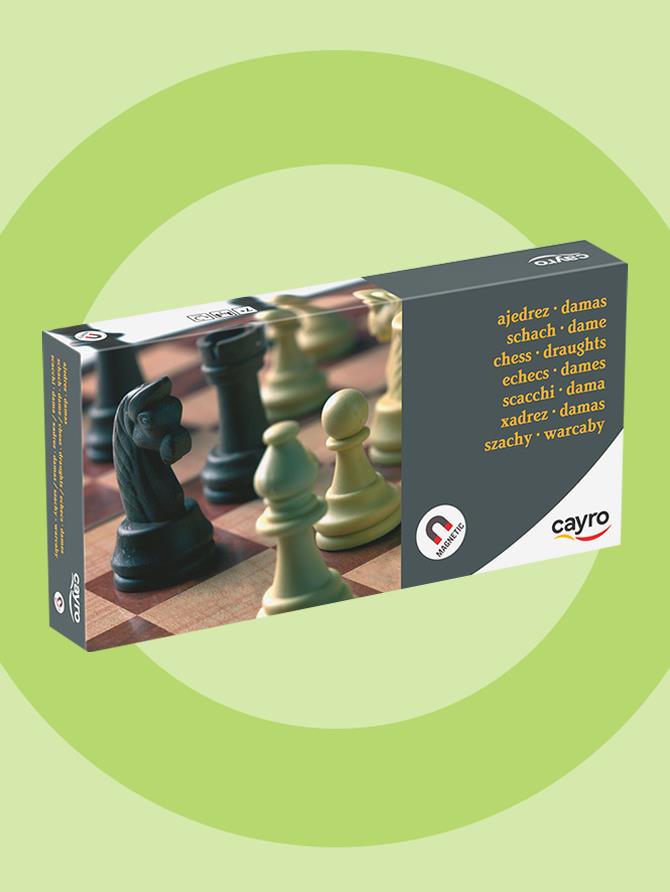 Chess & Checkers: Cayro - Magnetic Plastic (Medium)