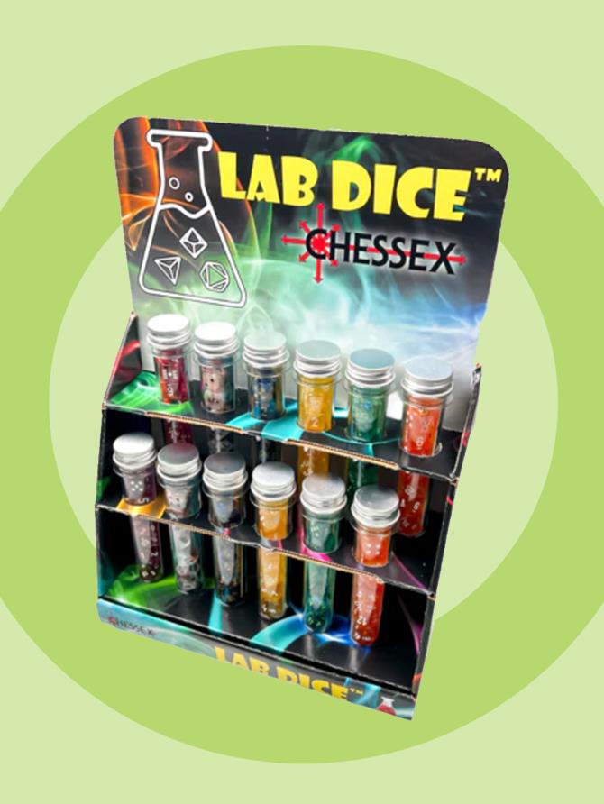 Dice: Chessex - Lab Dice 9 - Sampler (Random Color)