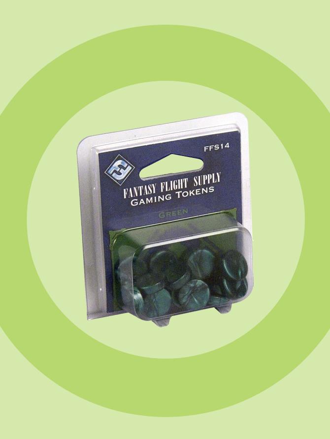 Accessories Board Games: FFG - Gaming Tokens - Green
