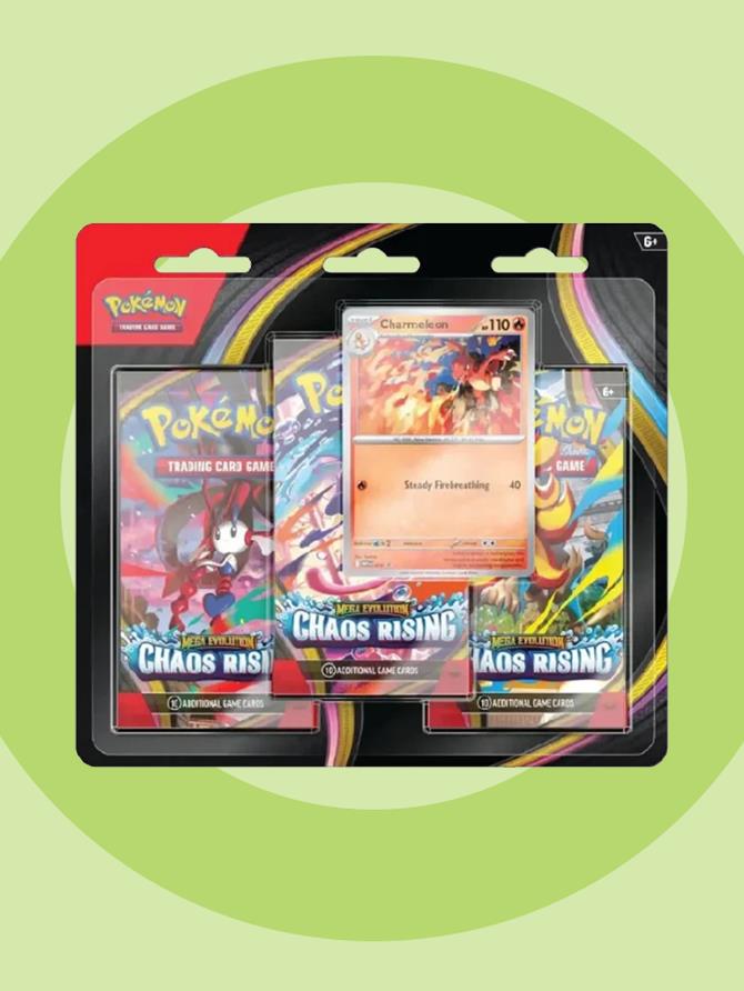 Pokémon TCG: Mega Evolution—Chaos Rising 3-Pack Blister