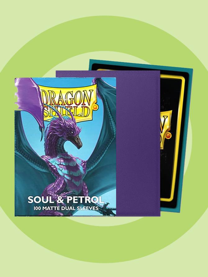 Sleeves: Dragon Shield - Standard - Matte Dual (x100) - Soul & Petrol